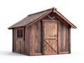 Abri de jardin - bois - 304x228x246 cm - brun foncé - style rustique