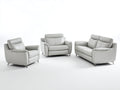 Ensemble de canapés - Similicuir - 178x94x88 cm - Gris clair - Style contemporain