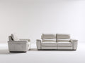 Ensemble de canapés - Cuir synthétique - 208x94x99 cm - Blanc cassé - Moderne