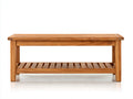 Banc de jardin - bois massif - 135x45x48 cm - brun clair - style naturel