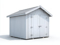 Abri de jardin - bois - 318x236x242 cm - blanc - style classique